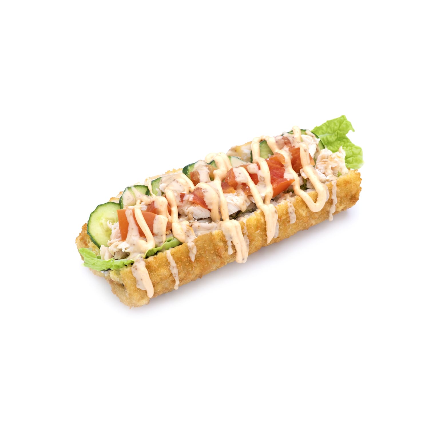 Не роллы Хот-дог ролл с курицей